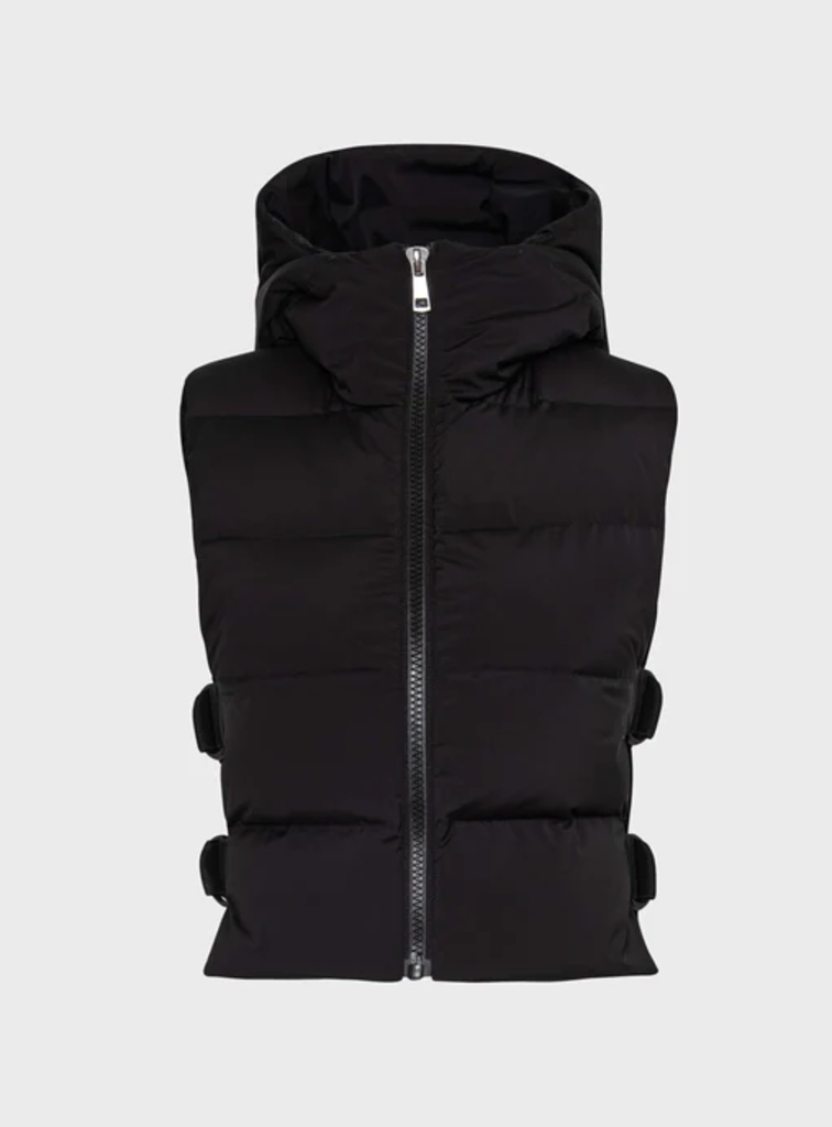 ADROIT ATELIER LOLA QUILTED HOODED ZIP VEST