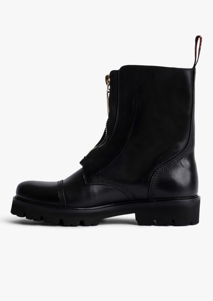 ZADIG & VOLTAIRE JOE CECILIA SMOOTH COWSKIN BOOT