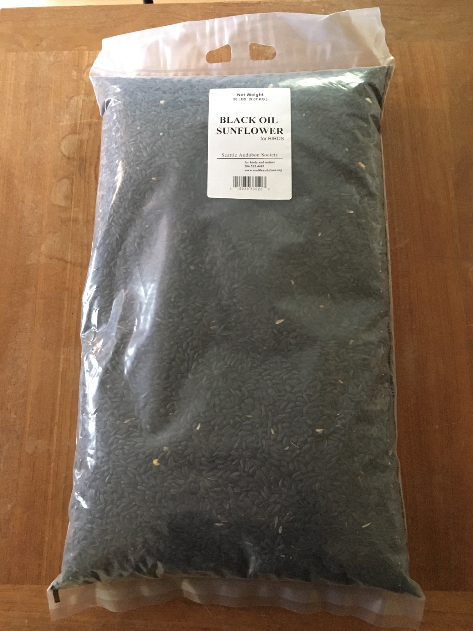 SUNFLOWER SEED, BLACKOIL, 20 LB Birds Connect Seattle Nature Shop