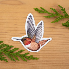 Laurel Mundy Sticker Rufous Hummingbird