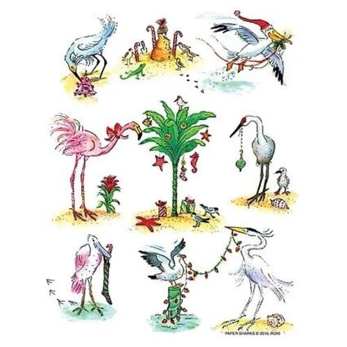 FLOUR SACK TOWEL - SEABIRD CHRISTMAS