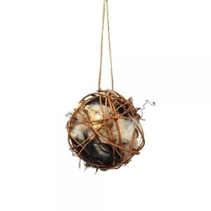 CIRCLE VINE NESTING BALL WITH NESTING MATERIAL