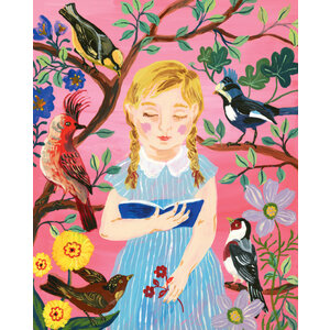 Nathalie Lété the Girl Who Reads to Birds 500 Piece Puzzle