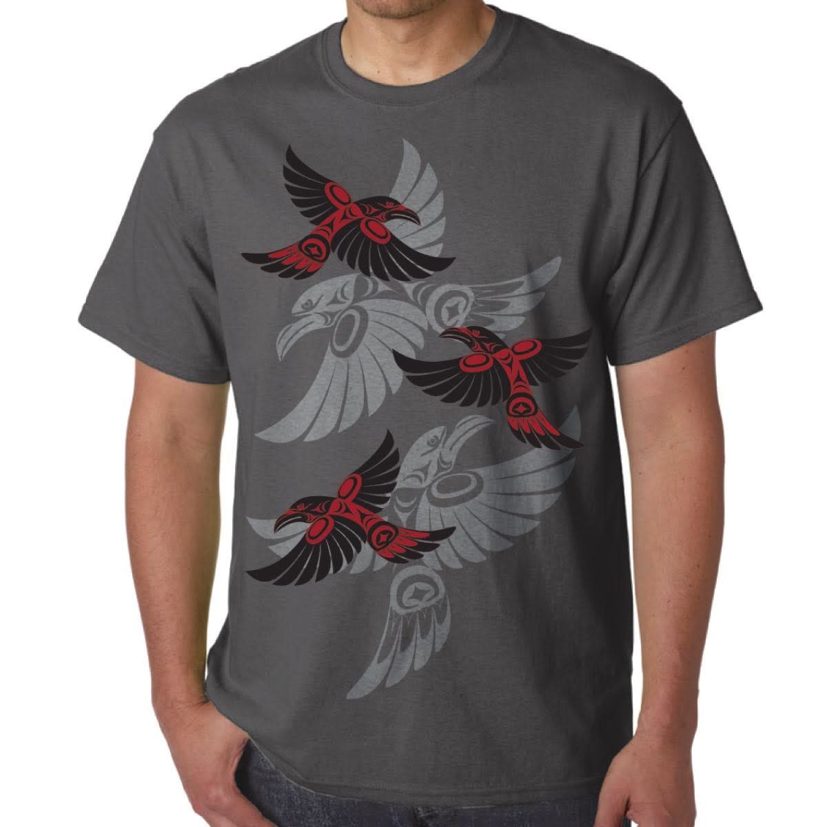 SIMONE DIAMOND RAVEN UNISEX T-SHIRT - Birds Connect Seattle Nature