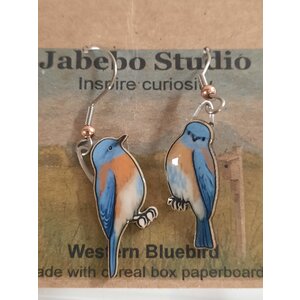 jabebo WESTERN BLUEBIRD EARRINGS