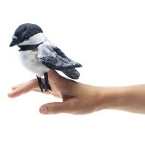 FOLKMANIS MINI CHICKADEE FINGER PUPPET