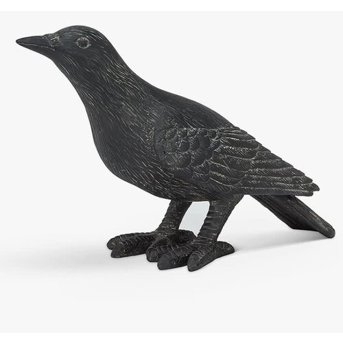 10" Resin Heads Up Crow Statue
