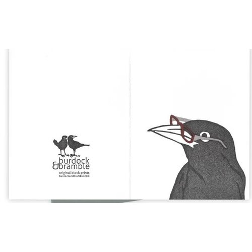 burdock and bramble By the Book Grackle Card