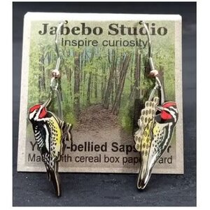 jabebo YELLOW BELLIED SAPSUCKER EARRINGS