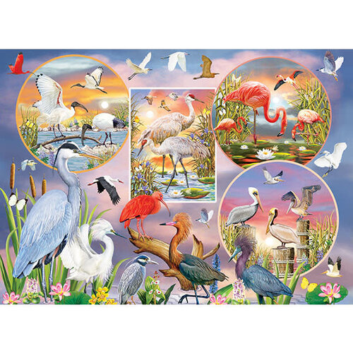 cobble hill 500 piece "Waterbird Magic" puzzle