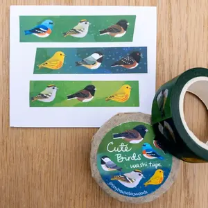 laurel mundy Cute Birds Washi Tape 15MMx10MM