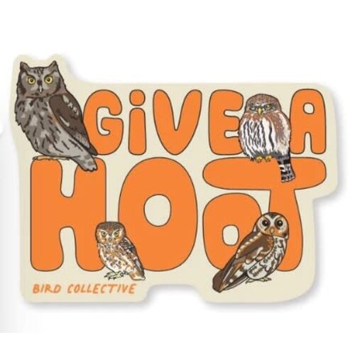 Bird Collective Give a Hoot Owl Sticker