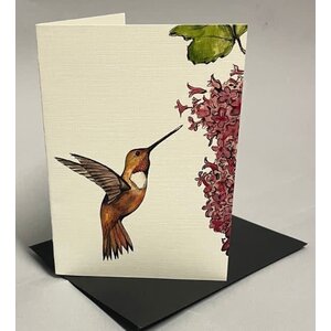 Destination Goods Hummingbird Greeting Card