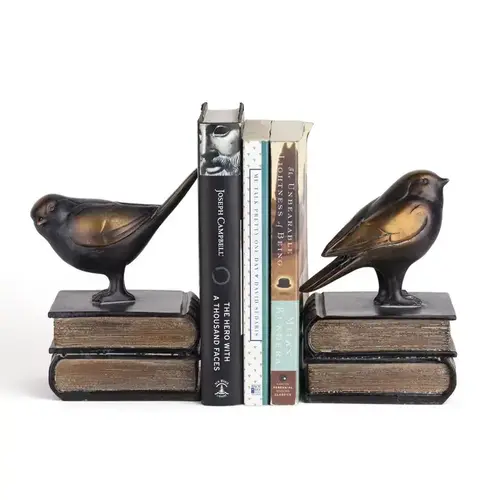danya b Birds on Book Bookend Set