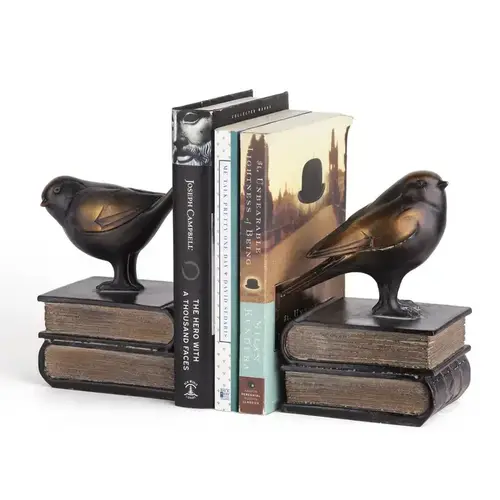 danya b Birds on Book Bookend Set