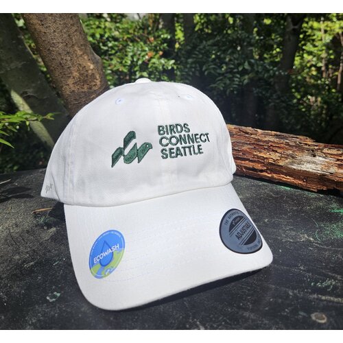 bcs Birds Connect Seattle White Canvas Baseball Hat