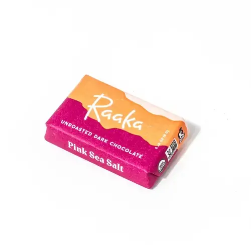 Raaka Chocolate 71% Pink Sea Salt Mini Chocolate Bars