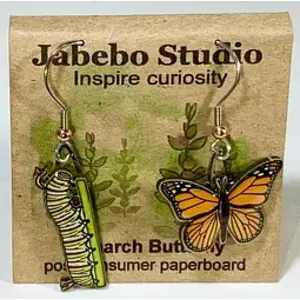 jabebo Monarch Butterfly Earrings