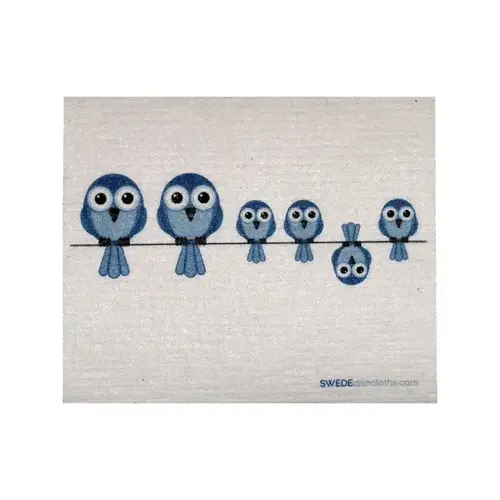 SWEDEdishcloths Bluebirds on Wire