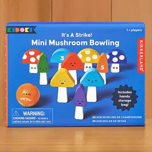 Kikkerland Mini Mushroom Bowling Game