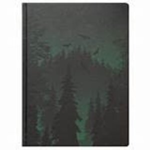 Cognitive Surplus Twilight in the Evergreen Forest Dark Matter Notebook - BLACK PAPER