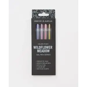 Cognitive Surplus Wildflower Meadow Metallic Gel Pens Pack