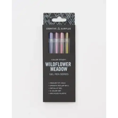 Cognitive Surplus Wildflower Meadow Metallic Gel Pens Pack