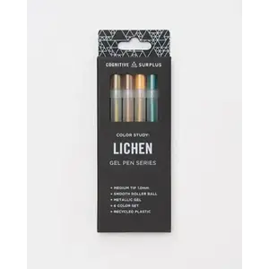 Cognitive Surplus Lichen Metallic Metallic Gel Pens Pack