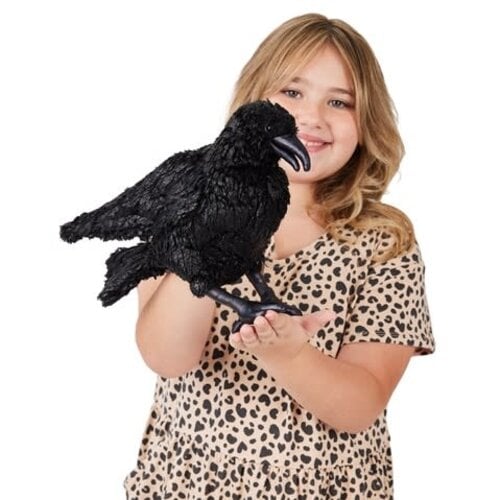 FOLKMANIS Crow Puppet, 8"