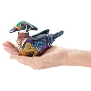 FOLKMANIS Mini Wood Duck Puppet