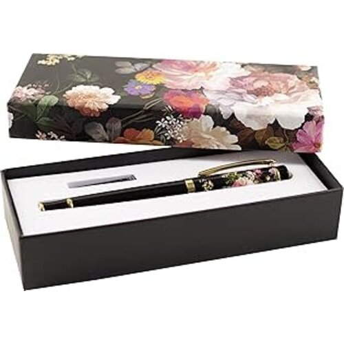Midnight Floral Fountain Pen with Gift Box