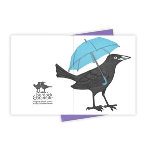 Burdock&Bramble Puddle Jump Grackle Card