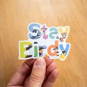 laurel mundy Stay Birdy 3" Vinyl Sticker