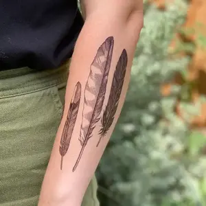 Nature Tats Feather Finds Temporary Tattoo
