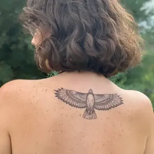 Nature Tats Hawk Temporary Tattoo