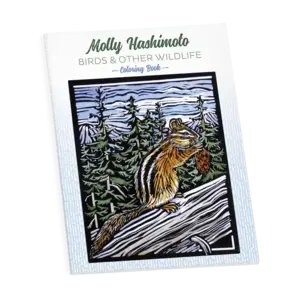 Pomegranate Molly Hashimoto: Birds & Other Wildlife Coloring Book
