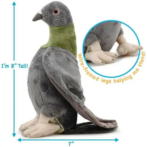 Viahart Toy Co. 9" Pepper the Pigeon Plush