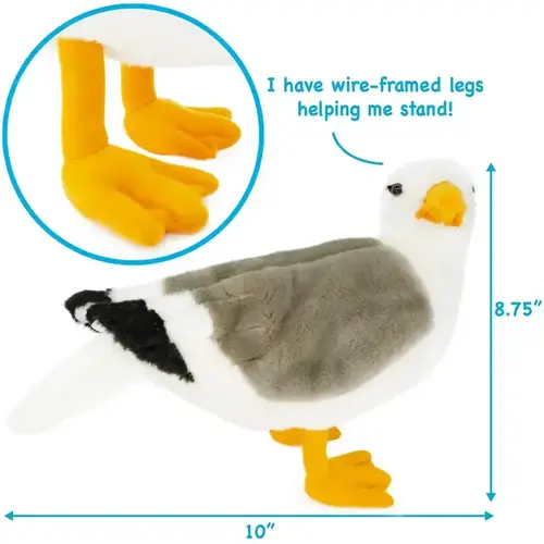 Viahart Toy Co. 12" Seamus the Seagull Plush