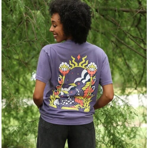 Bird Collective Purple Cosmic Loons TShirt