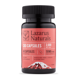 Lazarus Naturals Lazarus Naturals 50mg 40ct CBD Capsules