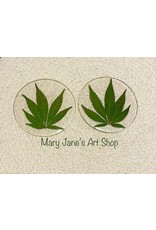 Mary Jane's Art Shop Mary Jane's Clear Leaf Coaster