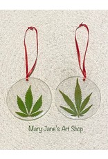 Mary Jane's Art Shop Mary Jane's  Leaf Ornament