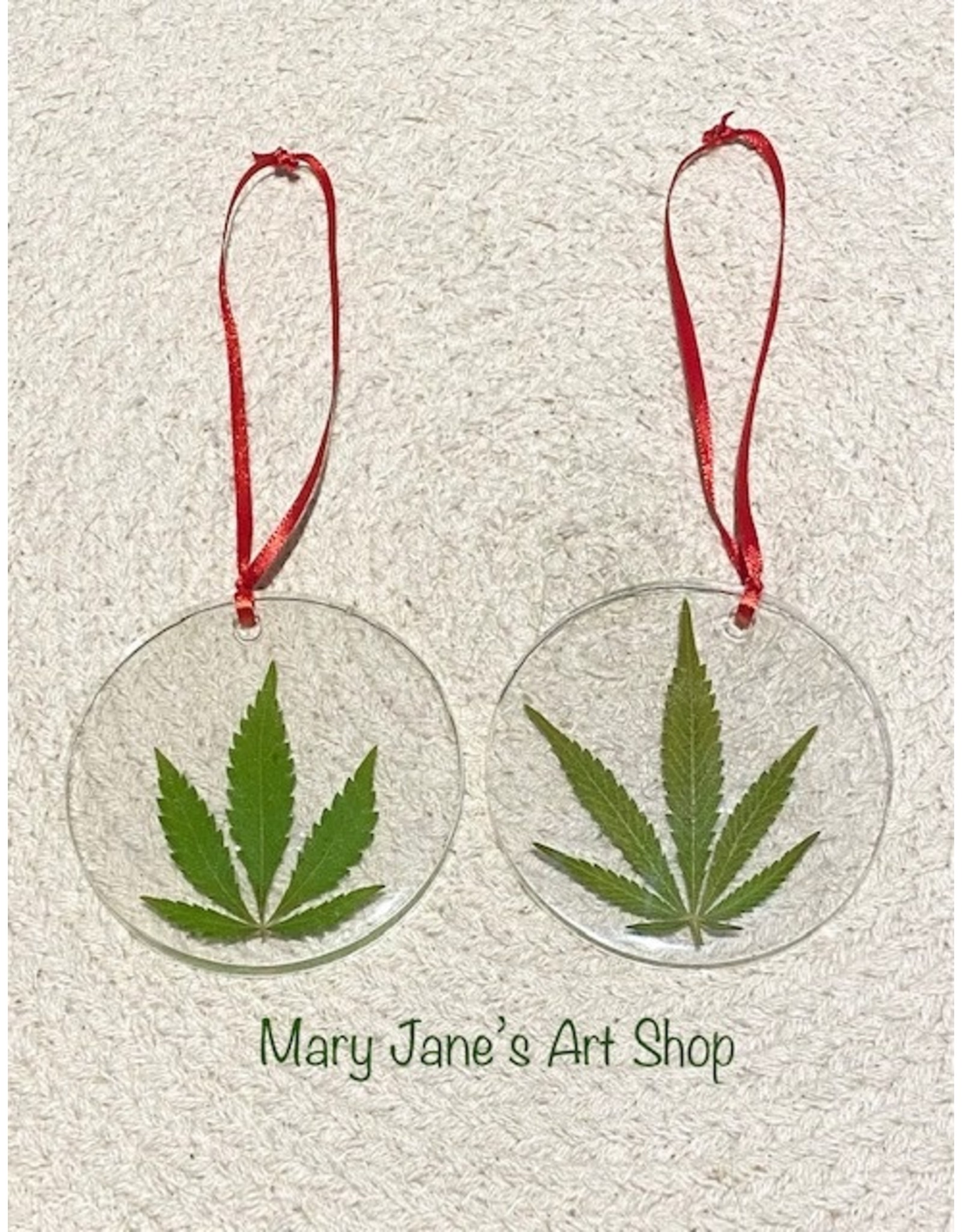 Mary Jane's Art Shop Mary Jane's  Leaf Ornament