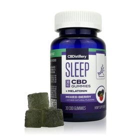 CBDistillery CBDistillery 900mg 30ct Sleep Melatonin CBD Gummies Mixed Berry