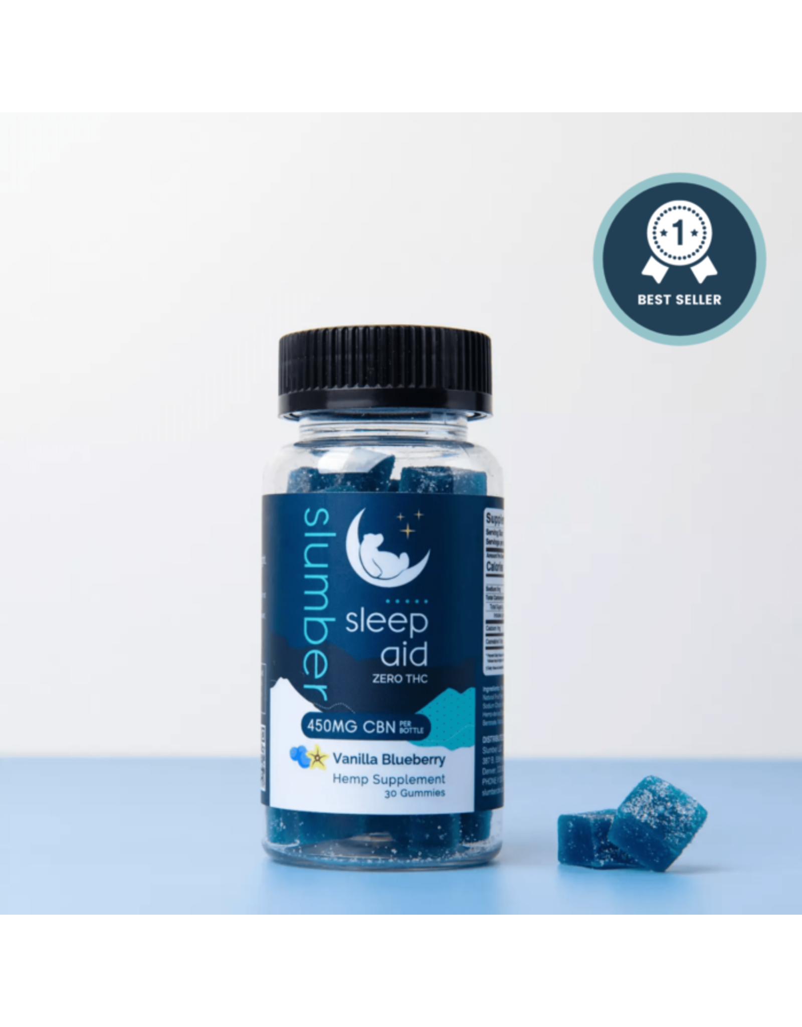 Slumber Slumber 450mg CBN Gummy Sleep Aid Vanilla Blueberry