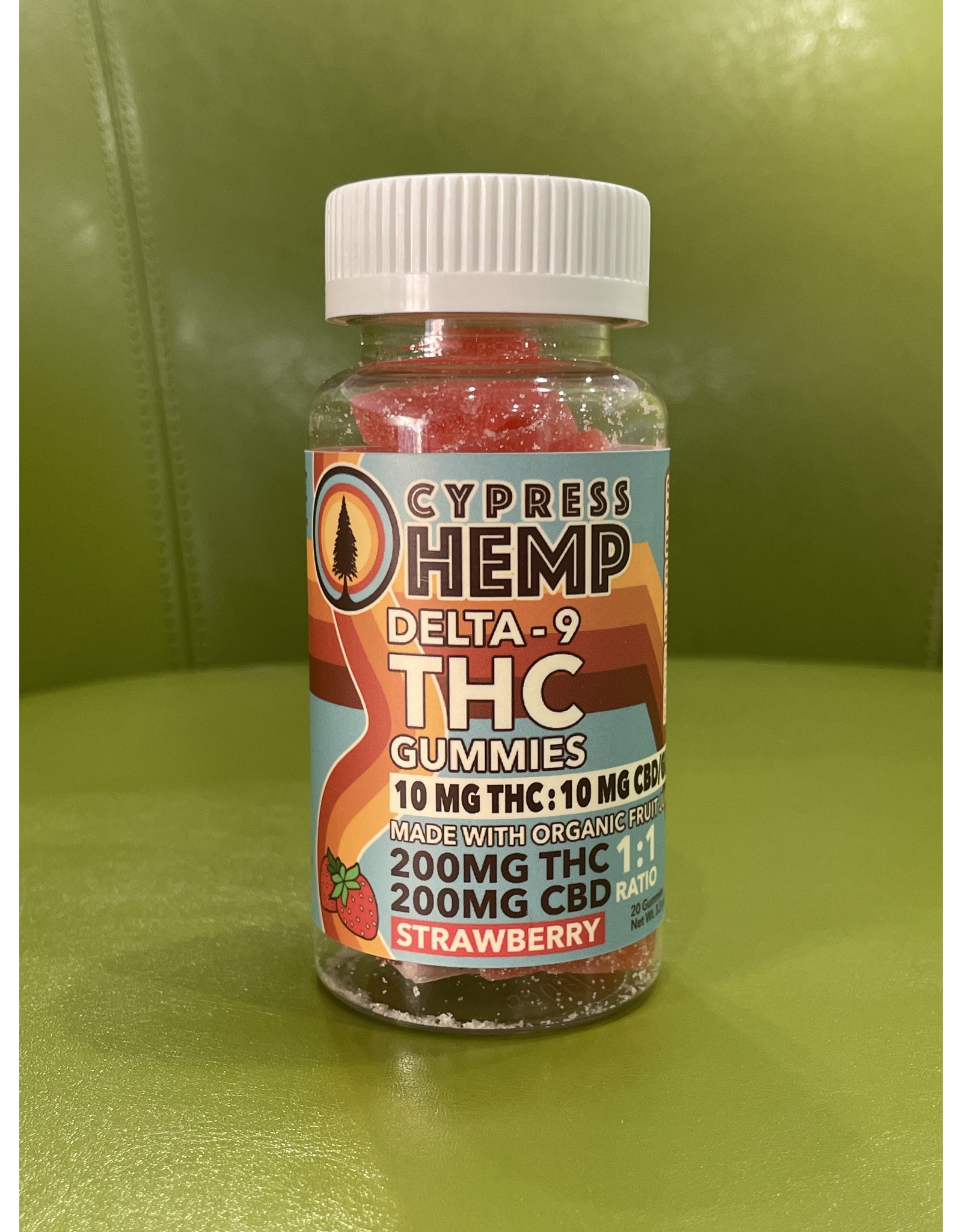 Cypress Hemp Cypress Hemp Delta9 200mg 1:1 Gummies Strawberry