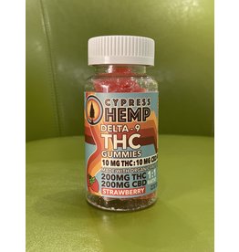 Cypress Hemp Cypress Hemp Delta9 250mg 1:1 Gummies Strawberry