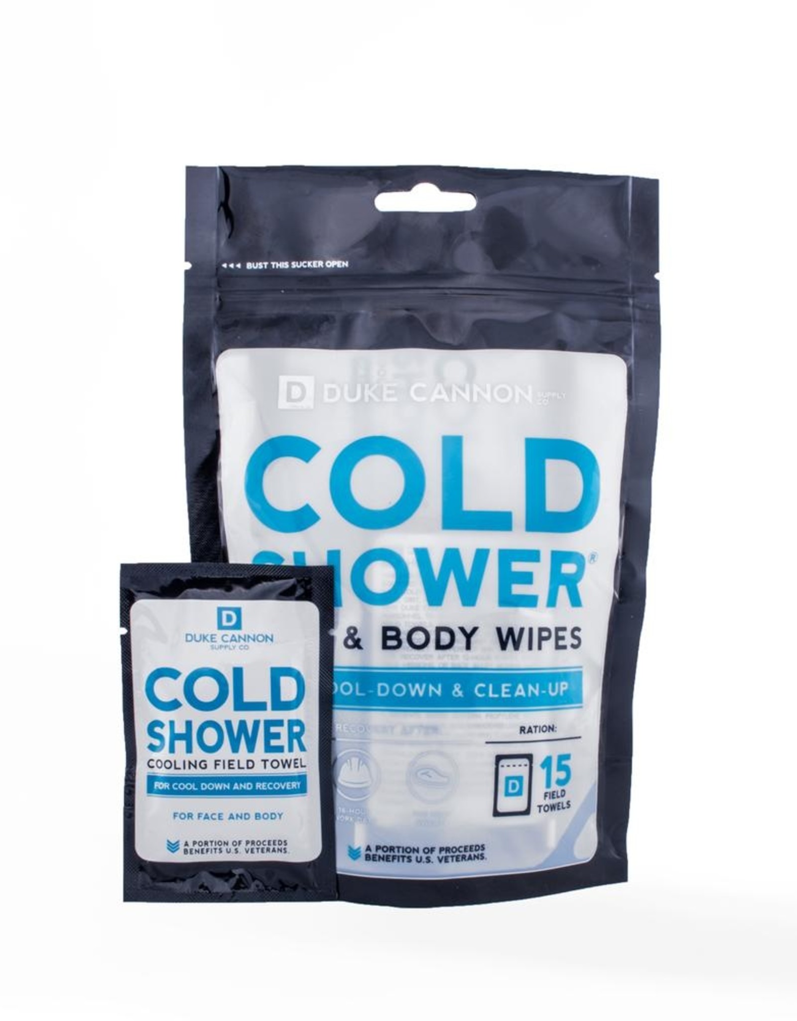 Duke Cannon Duke Cannon Cold Shower Field Towels Pouch 15 ct.