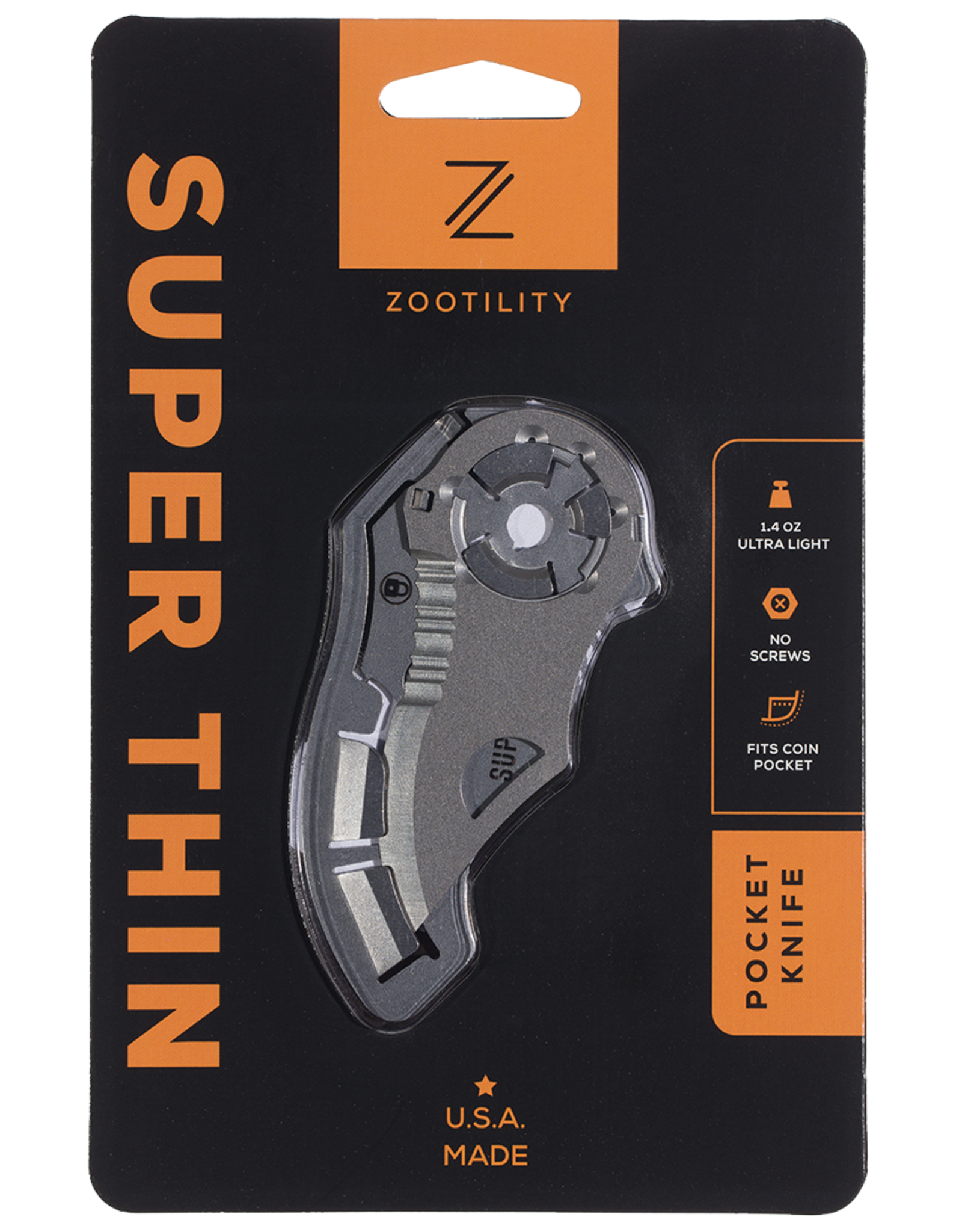 Zootility Zootility Super Thin Pocket Knife