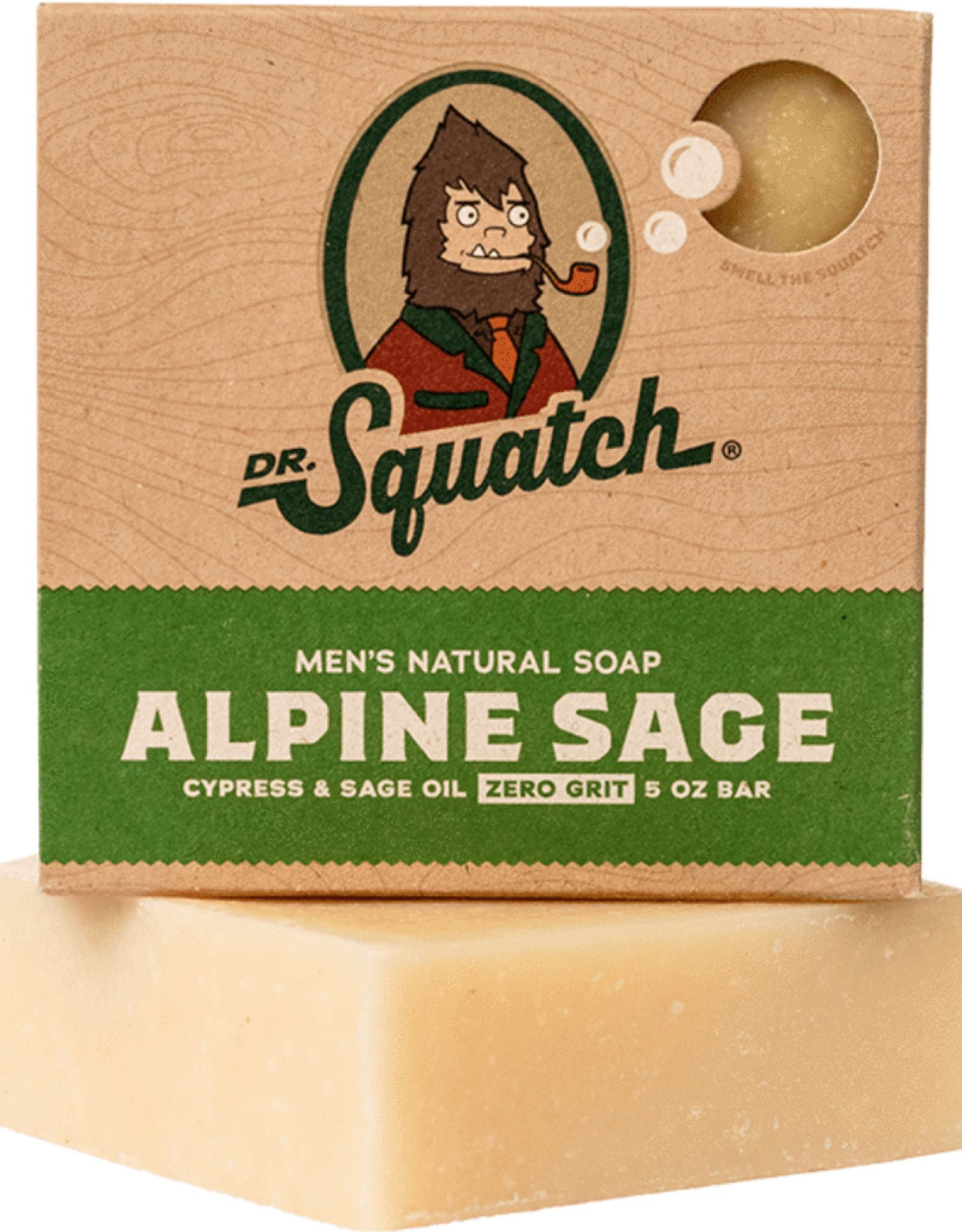 Dr. Squatch All Natural Bar Soap for Men, 5 Bar Variety Pack - Alpine Sage,  Bay Rum, Bourbon, Eucalyptus and Goat's Milk
